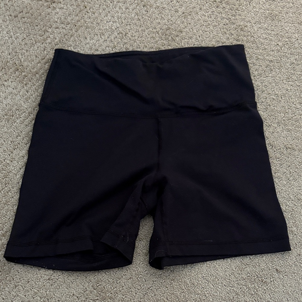 90 Degree By Reflex Black High-Rise Bike Shorts